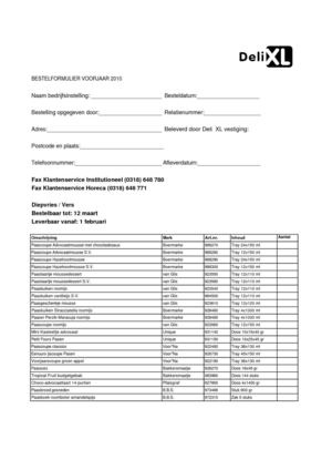 Bestellijst Voorjaar 2010 Diepvries - Vers