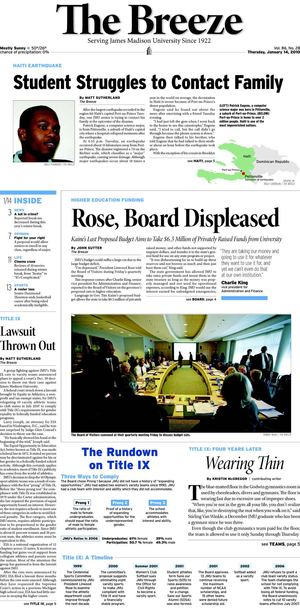 The Breeze: January 14 2010