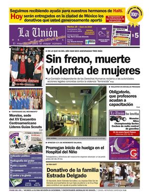 La Unión de Morelos 19 Enero 2010