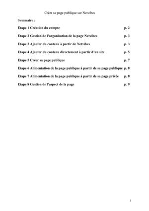 Créer sa page publique avec Netvibes