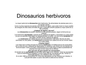 dinosaurios herbivoros