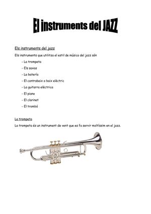 Els instruments del jazz