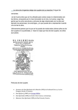 don quijote en la actualidad