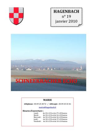 Schneekracherecho N°19 janvier 2010