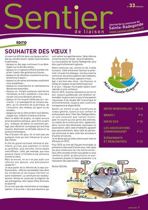 Journal de la commune de Sainte-Radegonde n°33