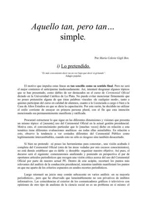 Ceremonial Oficial (ensayo) - MªC.GigliBox - Curso UCALP