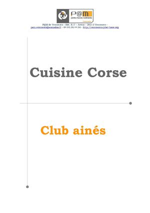 meli melo de cuisine corse