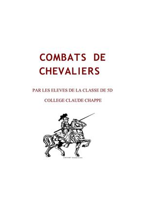 Combats de chevaliers