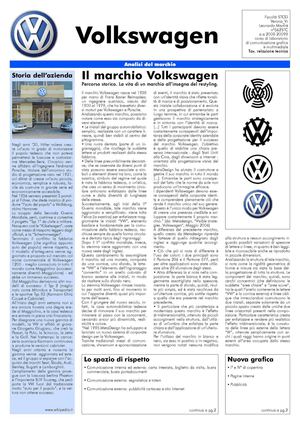 VW Journal: analisi grafica di una brand.