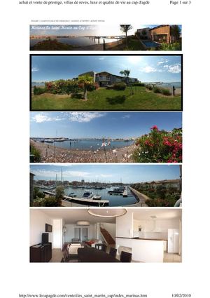 Marinas à la vente au Cap d'Agde 34300 avec ponton