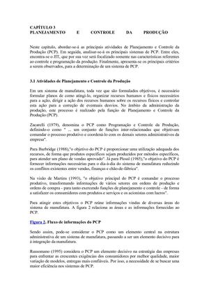 PCP - Planejamento e Controle da Produção