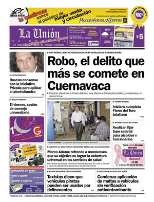 La Unión de Morelos  13 Febrero 2010