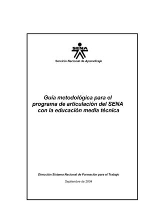 GUIA DE ARTICULACIÓN CON LA MEDIA TECNICA