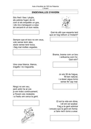 Endevinalles d'hivern