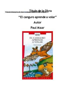 Análisis de 4to- El Canguro aprende a volar