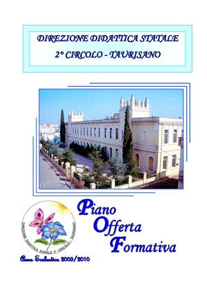 POF 2009/10 2° Circolo Taurisano