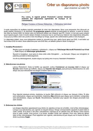 Guide pour l'utilisation de photorecit