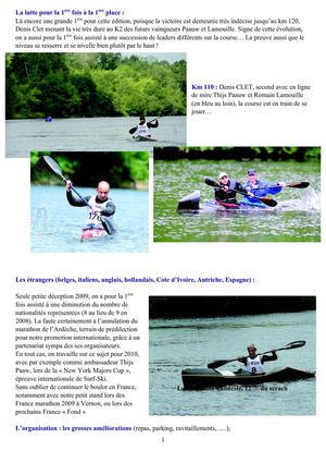 Bilan Dordogne intégrale 2009 