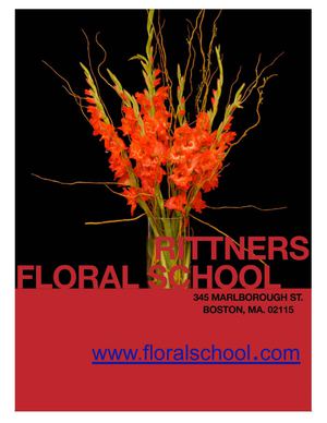 Poster From Rittners Floral School, Boston, MA
