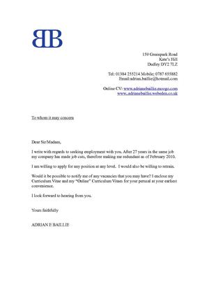 The Extended Curriculum vaite of Adrian E Baillie