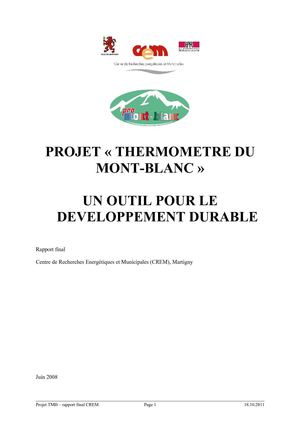 rapport final recherches thermomètre SUISSE