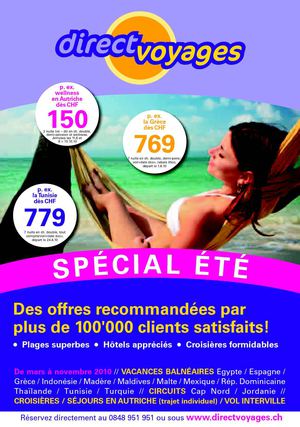 2 DirectVoyages.ch Catalogue N.02/2010