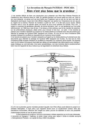 Les Inventions du Marquis Pateras-Pescara mouture II