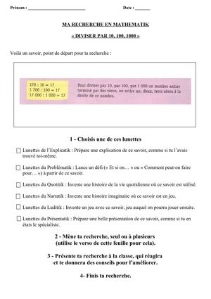 Recherche maths