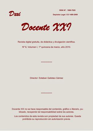 Docente XXI, Nº6, primera quincena de marzo de 2010