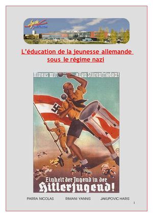 TPE: L’éducation de la jeunesse allemande  sous le régime nazi 