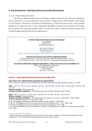 Guide des sources - Loire-Atlantique