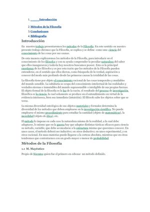 METODOS DE LA FILOSOFIA