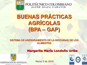 Buenas Prácticas Agrícolas