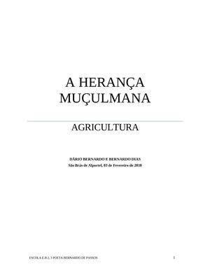 Agricultura no tempo dos muçulmanos