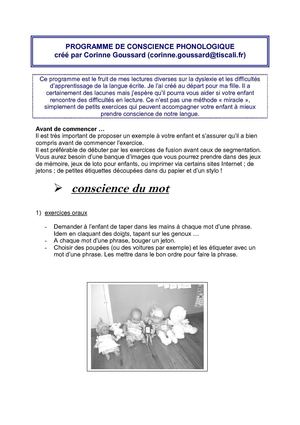 programme de conscience phonologique