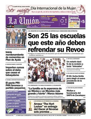 La Unión de Morelos 08 Marzo 2010