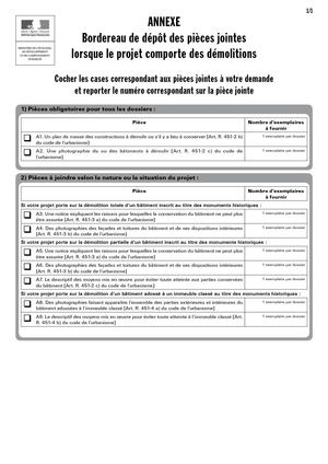 Annexes permis de démolir (1.5.1)