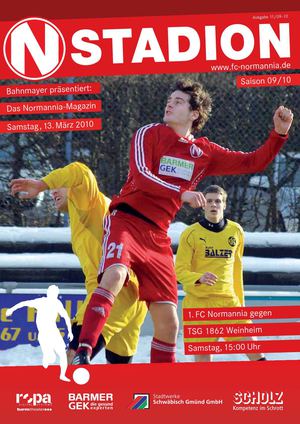 StadionMagazin zum Spiel gegen die TSG Weinheim