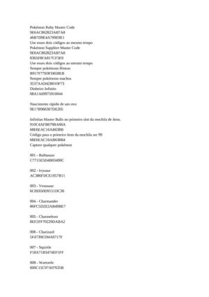 pokemon ruby master code