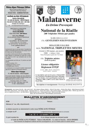 Rhône Alpes pétanque