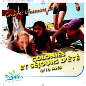 plaquette colonies été 2010 Trappes en Yvelines