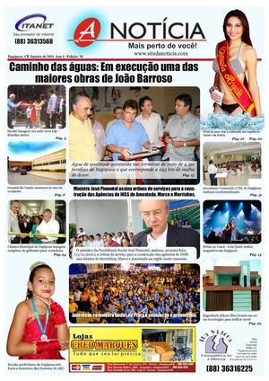 Jornal A Notícia - Mais perto de você {Edição 30; Ano 4; Janeiro de 2010}