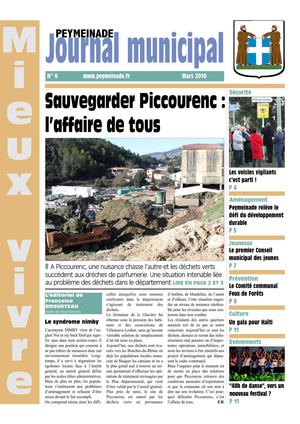 Journal Municipal de Peymeinade - Mars 2010