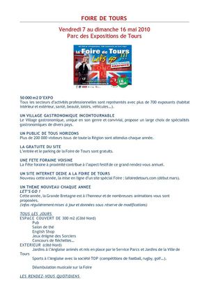 FOIRE DE TOURS 2010