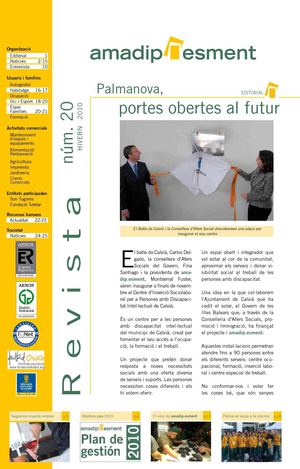 Revista amadip.esment Hivern 2010. Núm. 20 