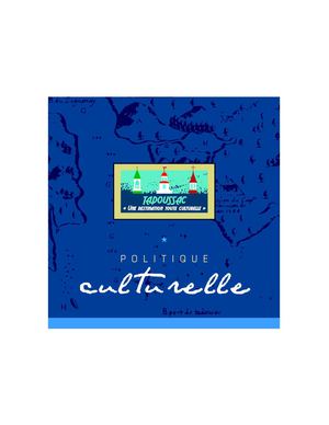 Politique culturelle2009
