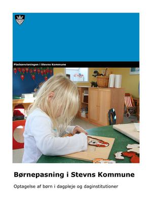 Børnepasning i Stevns Kommune