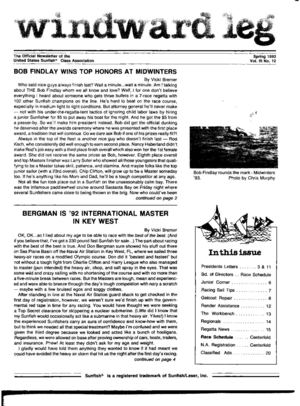 Sunfish Windward Leg - 1993 spring - Vol III no 12