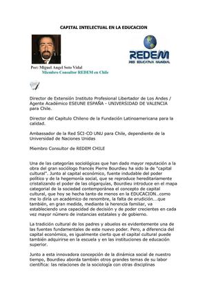 CAPITAL INTELECTUAL EN LA EDUCACION 