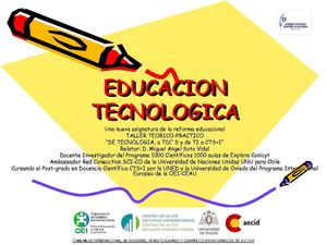 TALLER DE TEORIA SOBRE EDUCACION TECNOLOGICA